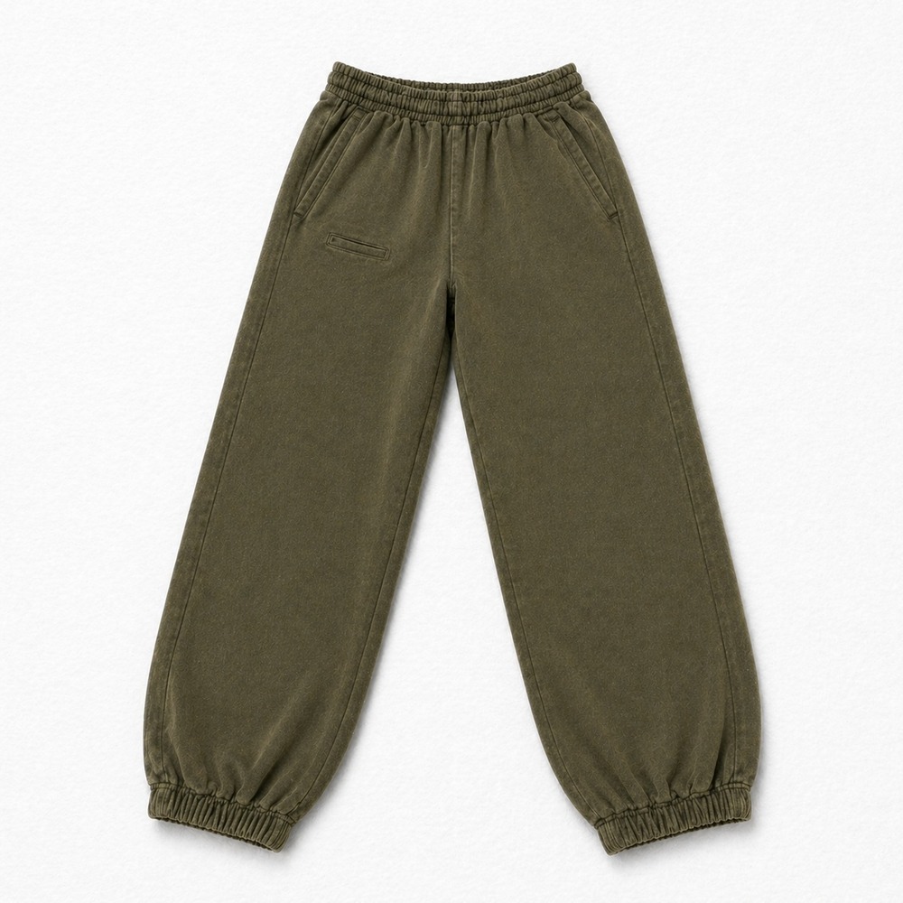 Pangaia Joggers XS Olive Green Sweatpants Fleece Elastic Waist Cuffed Pants
